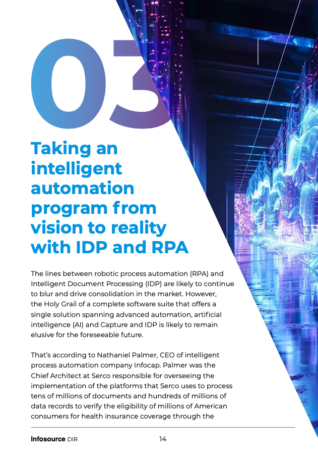 Thumbnail - Taking an Intelligent Automation Program from Vision to Reality with IDP and RPA.